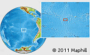 Physical Location Map of the area around 27° 58' 39" S, 112° 7' 30" W