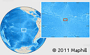 Shaded Relief Location Map of the area around 27° 58' 39" S, 112° 7' 30" W