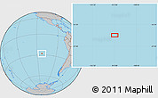 Gray Location Map of the area around 27° 58' 39" S, 112° 58' 29" W