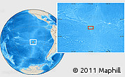 Shaded Relief Location Map of the area around 27° 58' 39" S, 112° 58' 29" W