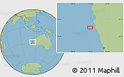 Savanna Style Location Map of the area around 27° 58' 39" S, 113° 7' 30" E