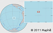 Gray Location Map of the area around 27° 58' 39" S, 113° 49' 29" W