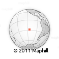 Outline Map of the Area around 27° 58' 39" S, 113° 49' 29" W, rectangular outline