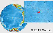 Physical Location Map of the area around 27° 58' 39" S, 114° 40' 30" W