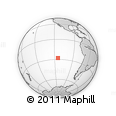 Outline Map of the Area around 27° 58' 39" S, 114° 40' 30" W, rectangular outline