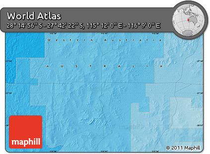 Political Map of the Area around 27° 58' 39" S, 115° 40' 30" E