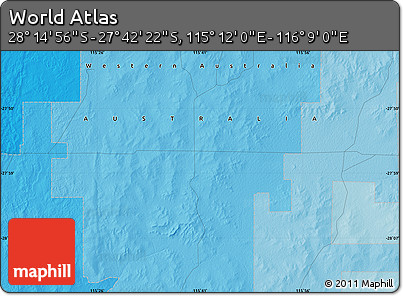 Political Map of the Area around 27° 58' 39" S, 115° 40' 30" E