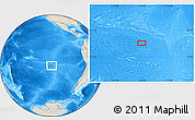 Shaded Relief Location Map of the area around 27° 58' 39" S, 116° 22' 30" W