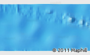 Physical 3D Map of the area around 27° 58' 39" S, 117° 13' 29" W