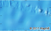 Shaded Relief Map of the area around 27° 58' 39" S, 117° 13' 29" W