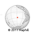 Outline Map of the Area around 27° 58' 39" S, 117° 13' 29" W, rectangular outline