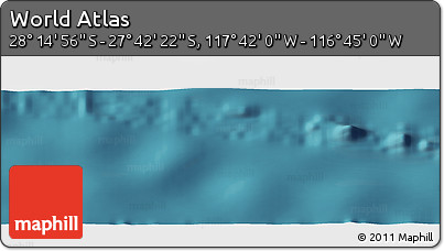 Satellite Panoramic Map of the Area around 27° 58' 39" S, 117° 13' 29" W