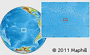 Physical Location Map of the area around 27° 58' 39" S, 118° 4' 29" W