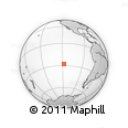 Outline Map of the Area around 27° 58' 39" S, 118° 4' 29" W, rectangular outline
