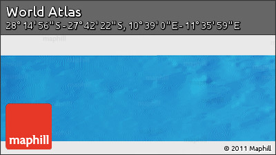 Physical Panoramic Map of the Area around 27° 58' 39" S, 11° 7' 30" E