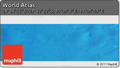 Physical Panoramic Map of the Area around 27° 58' 39" S, 11° 7' 30" E