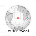 Outline Map of the Area around 27° 58' 39" S, 12° 40' 30" W, rectangular outline
