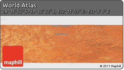 Satellite Panoramic Map of the Area around 27° 58' 39" S, 132° 40' 30" E