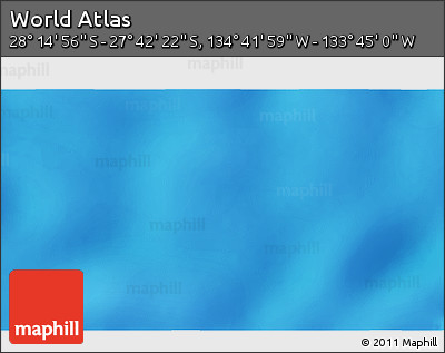 Physical 3D Map of the Area around 27° 58' 39" S, 134° 13' 29" W