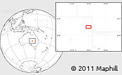 Blank Location Map of the area around 27° 58' 39" S, 140° 19' 29" E