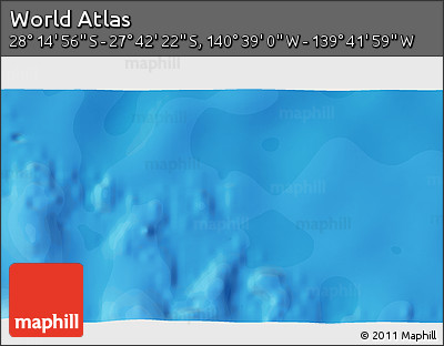 Political 3D Map of the Area around 27° 58' 39" S, 140° 10' 30" W