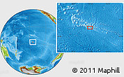 Physical Location Map of the area around 27° 58' 39" S, 143° 34' 29" W