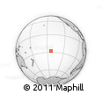Outline Map of the Area around 27° 58' 39" S, 143° 34' 29" W, rectangular outline