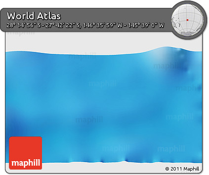 Physical 3D Map of the Area around 27° 58' 39" S, 146° 7' 30" W
