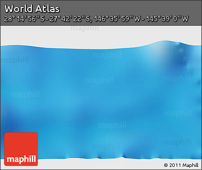 Physical 3D Map of the Area around 27° 58' 39" S, 146° 7' 30" W