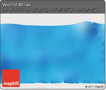 Physical 3D Map of the Area around 27° 58' 39" S, 146° 7' 30" W