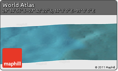 Satellite Panoramic Map of the Area around 27° 58' 39" S, 14° 31' 30" E