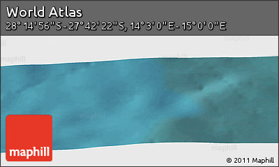 Satellite Panoramic Map of the Area around 27° 58' 39" S, 14° 31' 30" E