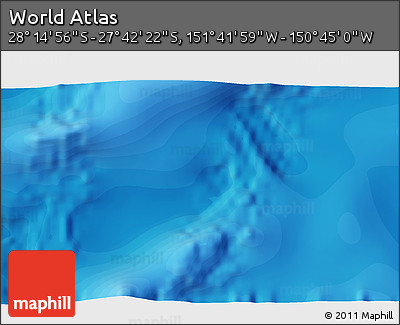 Political 3D Map of the Area around 27° 58' 39" S, 151° 13' 29" W