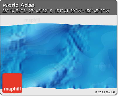 Political 3D Map of the Area around 27° 58' 39" S, 151° 13' 29" W