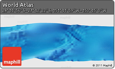 Physical Panoramic Map of the Area around 27° 58' 39" S, 151° 13' 29" W