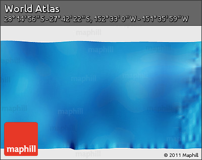 Physical 3D Map of the Area around 27° 58' 39" S, 152° 4' 29" W
