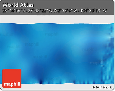 Physical 3D Map of the Area around 27° 58' 39" S, 152° 4' 29" W
