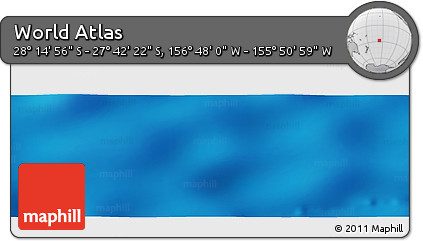 Physical Panoramic Map of the Area around 27° 58' 39" S, 156° 19' 29" W