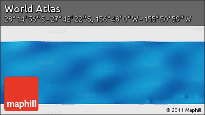 Physical Panoramic Map of the Area around 27° 58' 39" S, 156° 19' 29" W