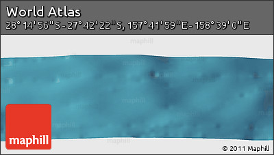 Satellite Panoramic Map of the Area around 27° 58' 39" S, 158° 10' 30" E