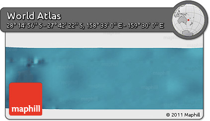 Satellite Panoramic Map of the Area around 27° 58' 39" S, 159° 1' 30" E