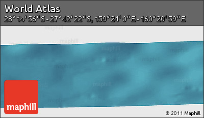 Satellite Panoramic Map of the Area around 27° 58' 39" S, 159° 52' 30" E