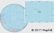 Gray Location Map of the area around 27° 58' 39" S, 160° 34' 29" W
