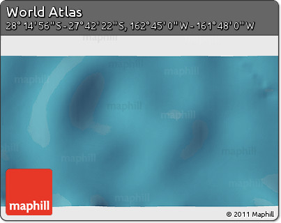Satellite 3D Map of the Area around 27° 58' 39" S, 162° 16' 30" W