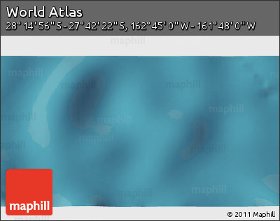 Satellite 3D Map of the Area around 27° 58' 39" S, 162° 16' 30" W