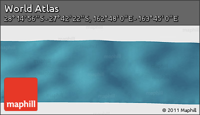 Satellite Panoramic Map of the Area around 27° 58' 39" S, 163° 16' 30" E