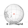 Outline Map of the Area around 27° 58' 39" S, 163° 58' 29" W, rectangular outline