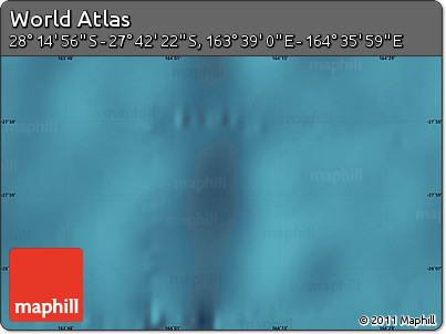 Satellite Map of the Area around 27° 58' 39" S, 164° 7' 30" E