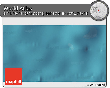 Satellite 3D Map of the Area around 27° 58' 39" S, 164° 58' 29" E