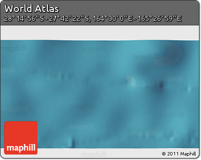 Satellite 3D Map of the Area around 27° 58' 39" S, 164° 58' 29" E